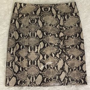 Chico’s Snakeskin Print Skirt